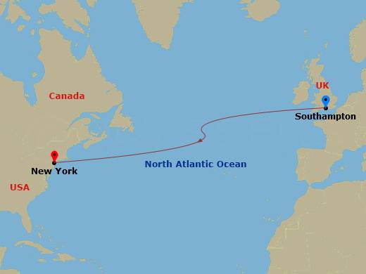 Transatlantická plavba z New Yorku do Southamptonu lodí Queen Mary 2 – 13.06.2025